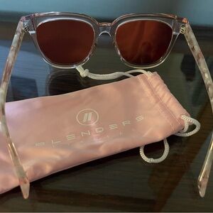 Blenders Transparent Pink Sunglasses with Rose Lenses